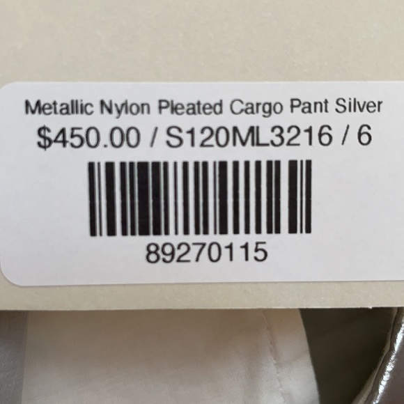 *SOLD* TIBI NWT crispy nylon stella cargo pants - Picture 11 of 11